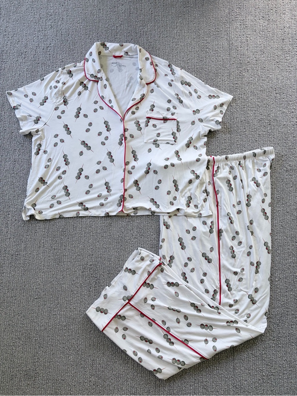 Aerie Real Soft Olives Pajama Set - Size XL
